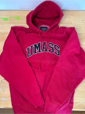 Steve & Barry's Red UMass Crewneck Hoodie